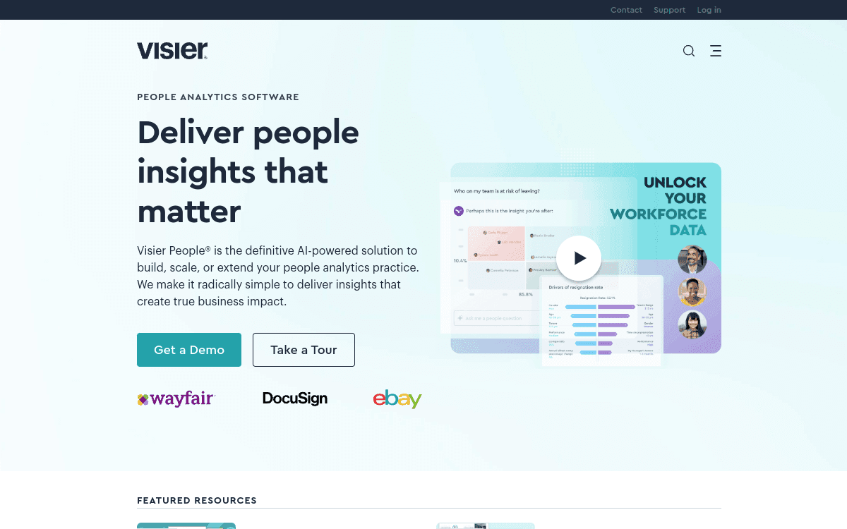 Visier People official product page
