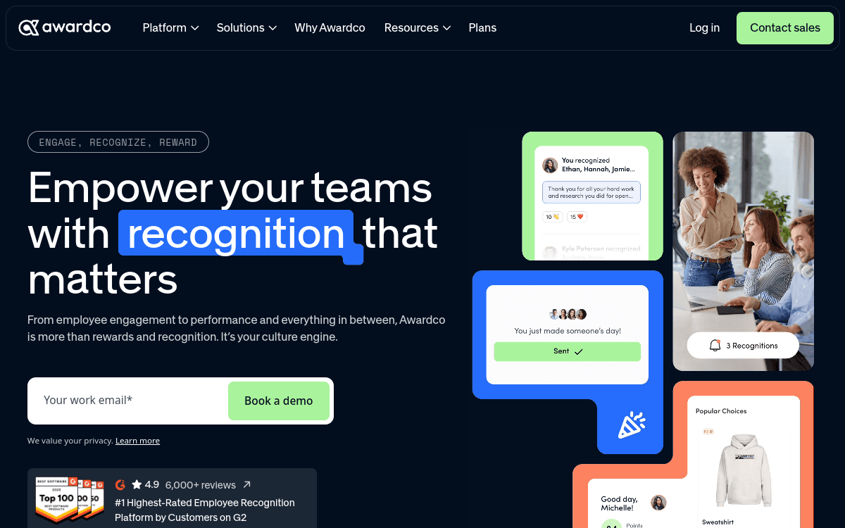 Awardco Recognition official product page